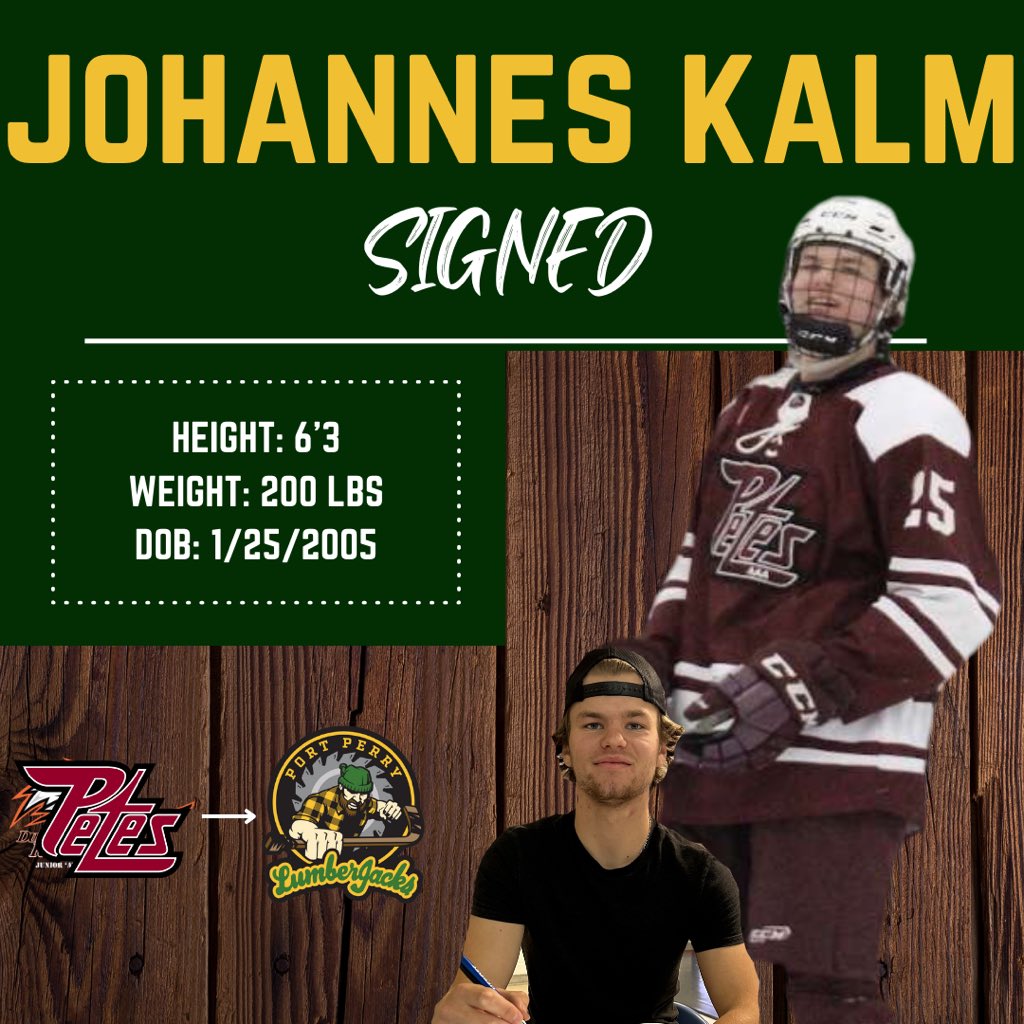 🚨SIGNING🚨

We are proud to announce the signing of forward, Johannes Kalm.

Kalm spent last season with the Peterborough Petes U18 AAA program.

Welcome to Port Perry Kalm!