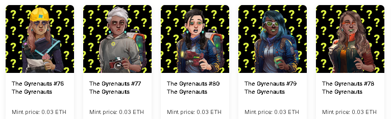 Massive shoutout to the @Gyrenauts Team for the terrific minting experience. All Female art + being able to choose which charity my investment benefits is FIRE. 🦧🔥 I have 2 Gyrenauts to Giveaway to my Followers! Anyone who interacts w/ this post will be entered. 💰 48 hrs!⌚️