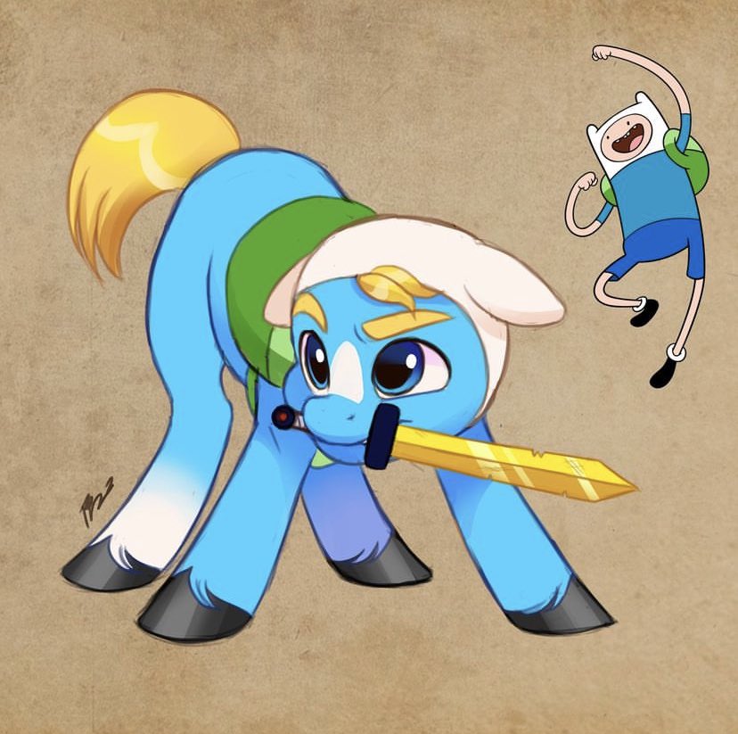 ArtHaruhi's tweet photo. Reposting my Adventure Time ponies! 

Sorry for the low quality. I can’t use my pc right now and I only have screenshots lol https://t.co/7F8wiS6XQC