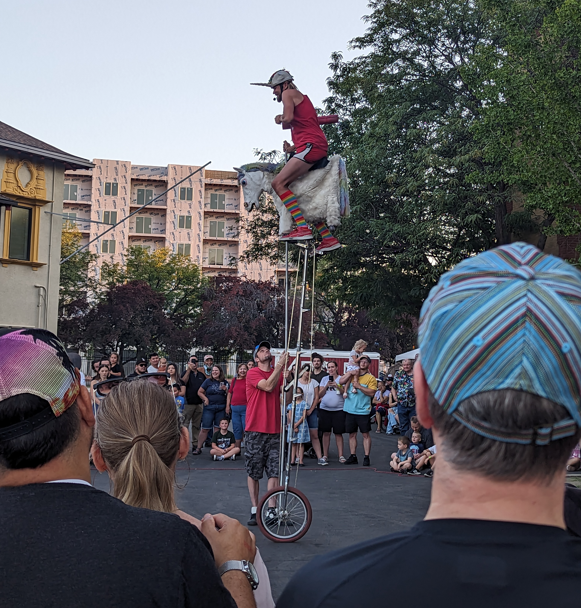 MclellandTj's tweet image. "🦄✨ Get ready to be enchanted by the Magical Unicycling Unicorn at the Utah State Fair! 🎪🌈 Witness the mystical grace and balance as it dazzles the fairgrounds. Pure magic! 🪄🌟 #UtahStateFair #UnicornMagic #FairEnchantment"