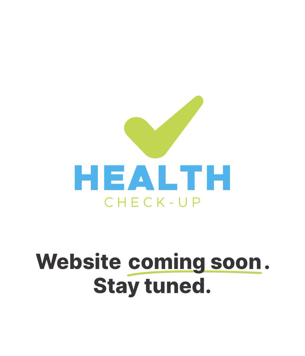 healthcheck_up's tweet photo. Website coming soon! Stay tuned ⛑️ https://t.co/S106xgUJi4