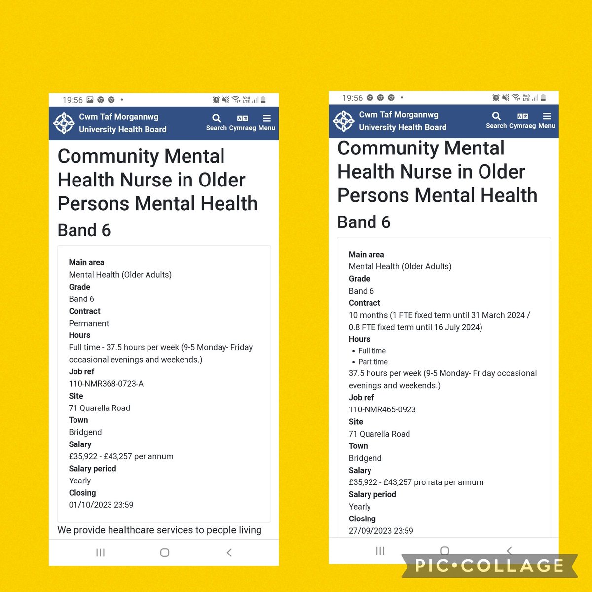 Gabs0802C's tweet photo. Three very exciting 😁opportunities have arisen in our newly developing Memory Support Service's located in Bridgend. These opportunities are part of an innovative service 🙌 working collaboratively within the organisation and being part of a well supported and established MDT.🥰 https://t.co/XvaQsuwrKO