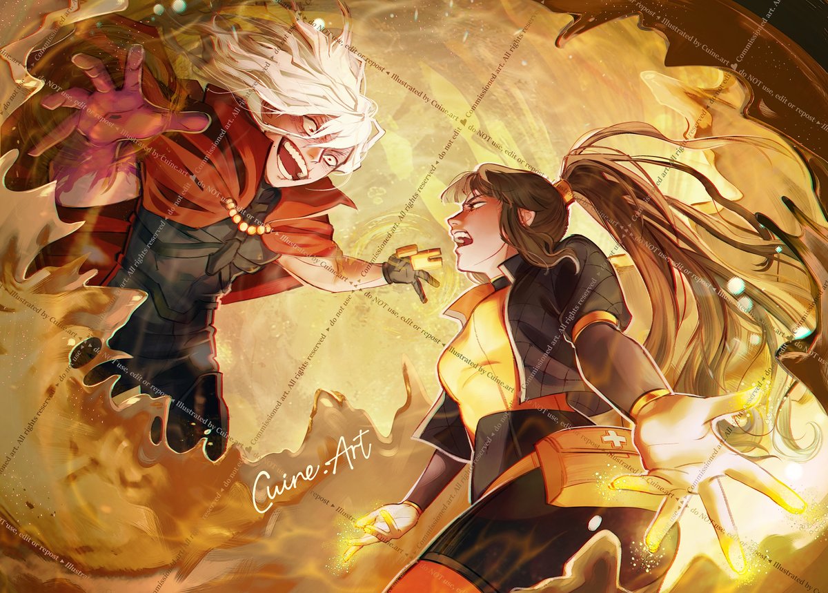 This was a difficult one! Commissions for @daffolyn

Rose Aurum [#BNHAOC] fighting Shigaraki! ✊ 

#Shigaraki #MHA #MyHeroAcademia #BokuNoHeroAcademia