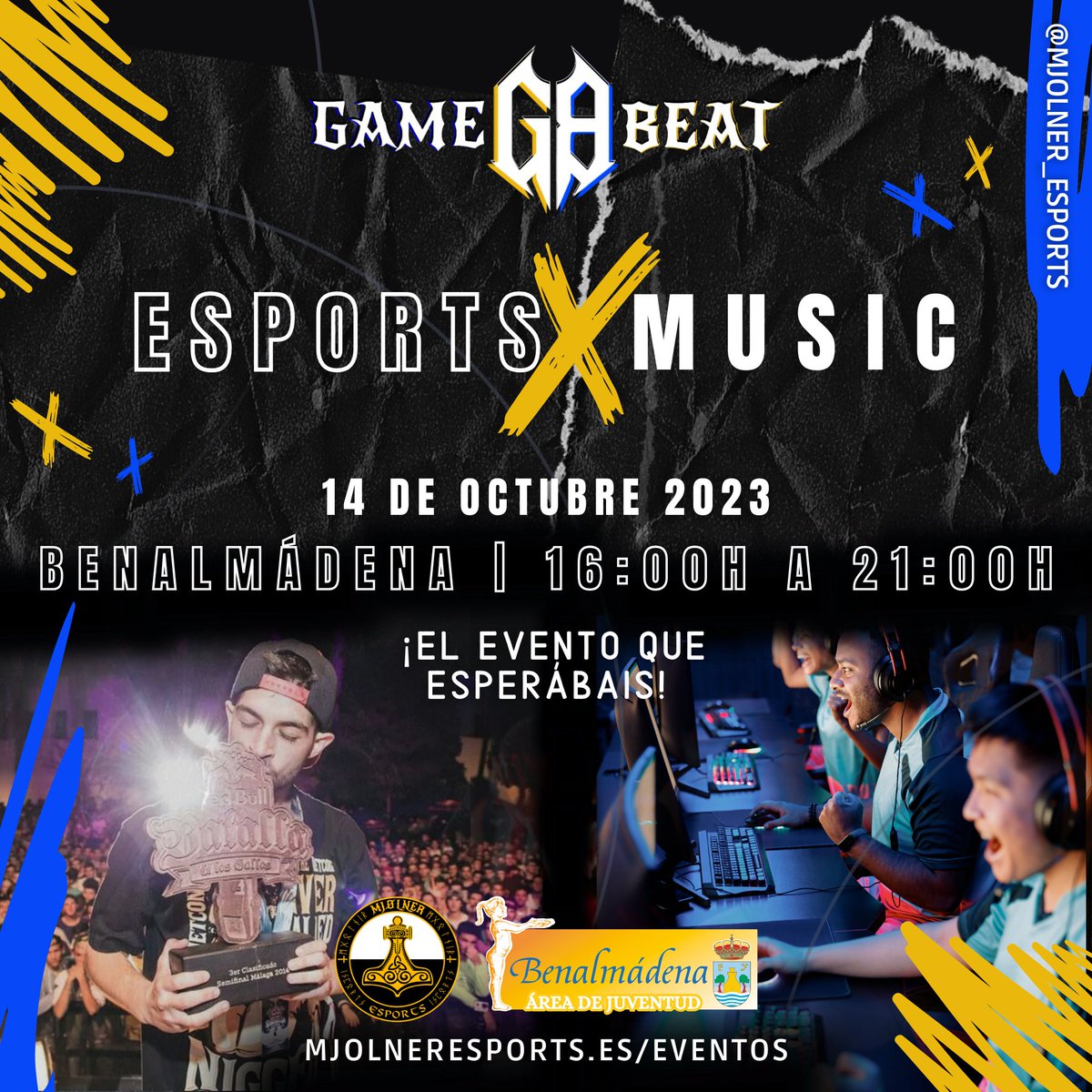 Mjolner_eSports's tweet photo. 🔥 Llega GAMEBEAT 🔥, una fusión de eSports y Freestyle única, charlas con ponentes de reconocimiento nacional, artesanos, master classes, torneos en directo y muchas más cositas 🤩

Colabora @BenalmadenaAyto @JUVENTUDBENALMA @educagamer @redbullesp https://t.co/RbyzVFrqAR