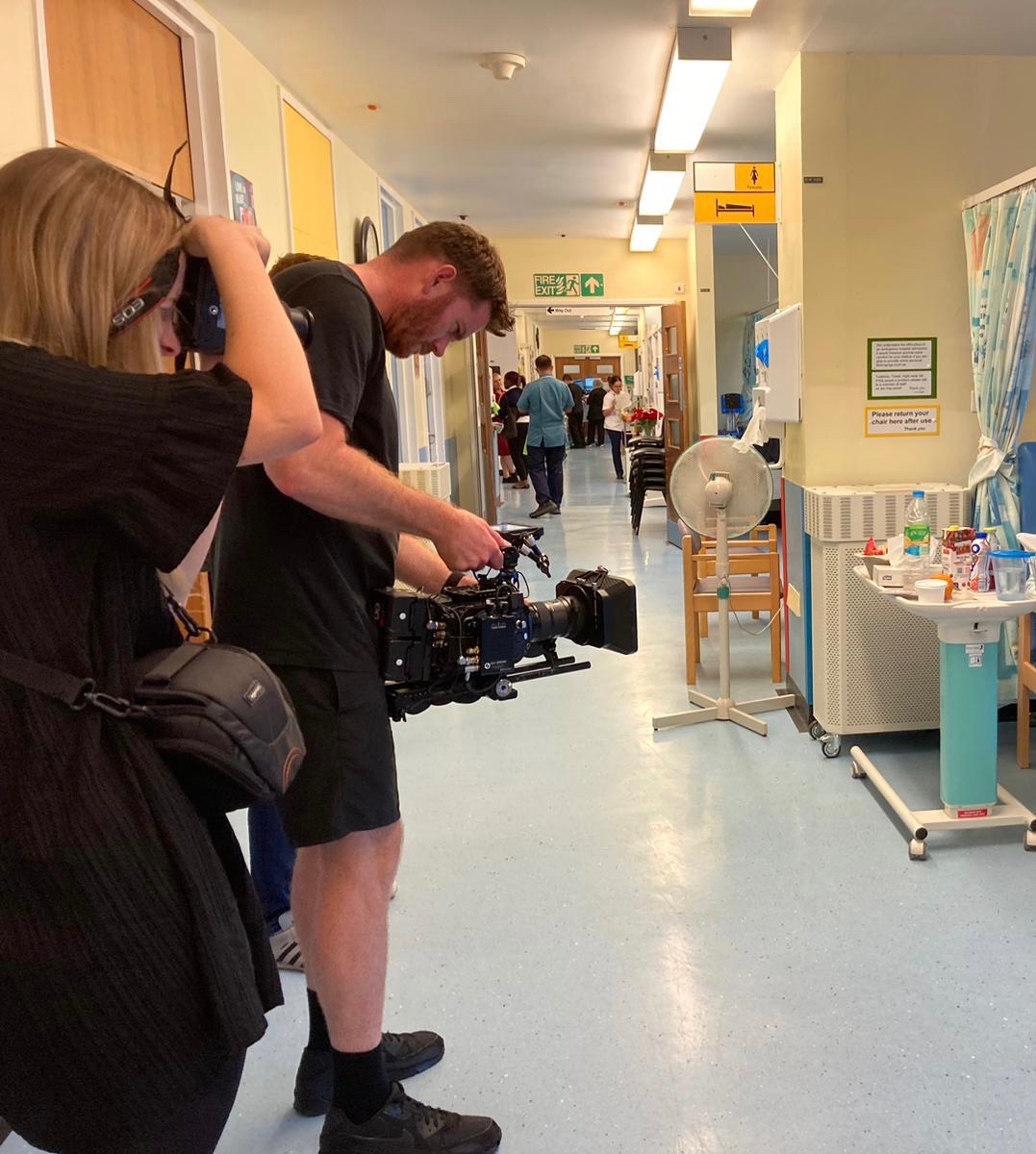 A year has come around so quickly…busy day of filming at our hospitals today for the new @nottmhospitals @TeamNUH Trust video…coming soon!