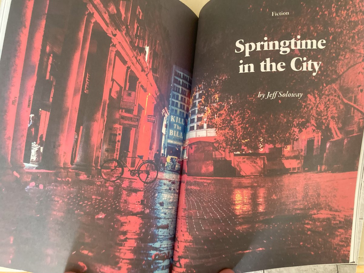 jeff_soloway's tweet photo. Got my copy of the latest issue of @MysteryTribune . Here’s the illustration at the opening of my story “Springtime in the City.” I don’t think my work has ever appeared in a more beautiful publication. And the stories throughout are terrific so far. https://t.co/HZoClEpd7p