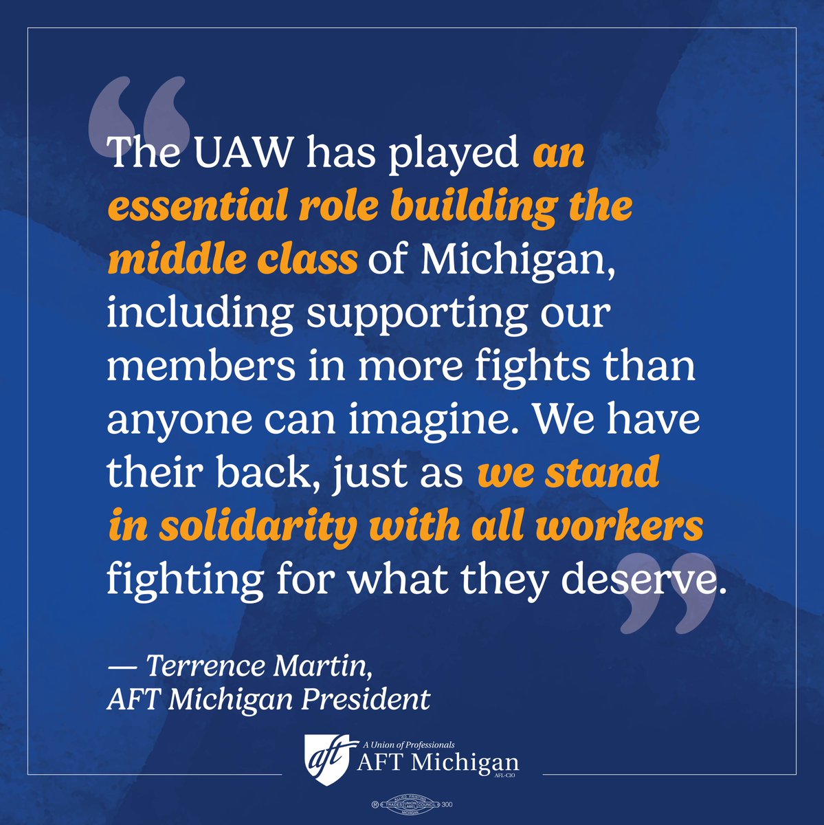 AFT Michigan tweet media