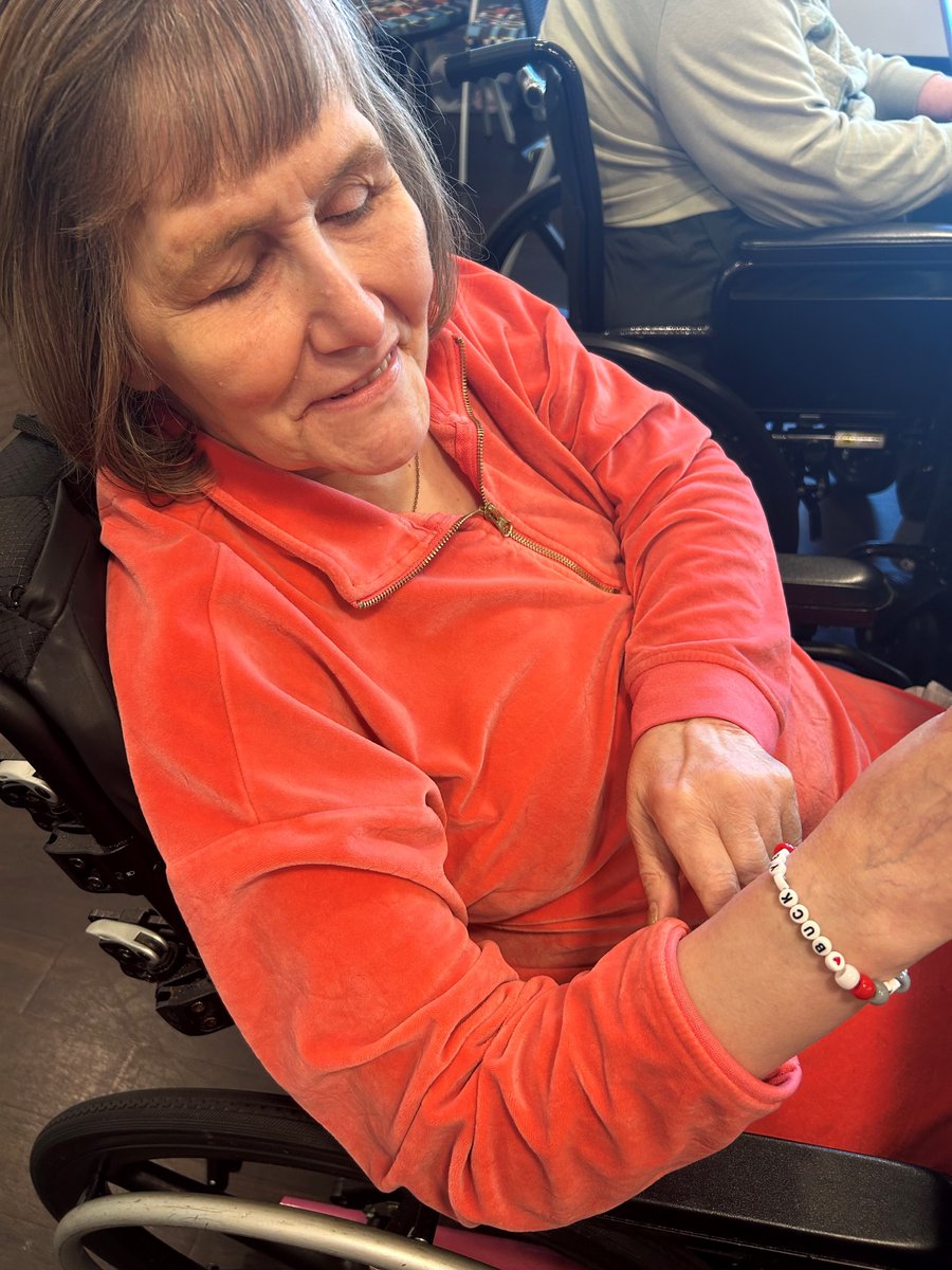 NorwichSprings's tweet photo. Go Bucks! 🏈 ❤️ 🖤 Our residents were busy today making OSU bracelets for the game this weekend.

#GoBucks #LiveWithTrilogy #SeniorLiving https://t.co/qpgjCDWx54