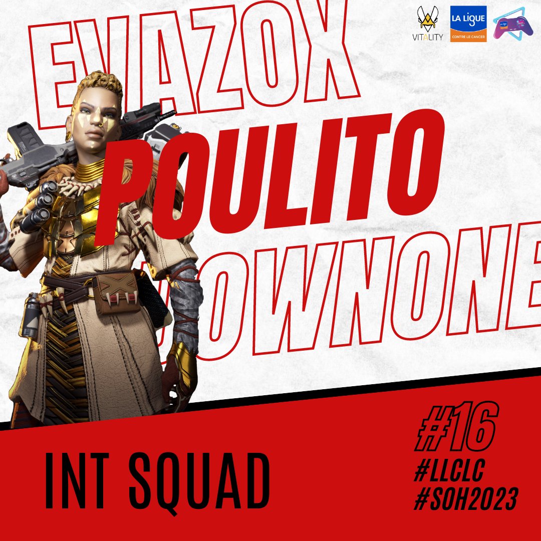 ELMAAX_'s tweet photo. Annonce 4,5/5
On continu la présentation des équipes qui seront présentes samedi soir pour le tournoi caritatif @squad_humanity au profit de @laliguecancer 2023 !
Rdv Samedi 16 Septembre à 20h !
#SoH2023 #LLCLC #Twitch #Caritatif #Vitality
@Aubelixx_ https://t.co/hRfNd8l7La