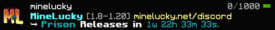 8 days until our first release... ⛏️

In celebration we're giving away:
• 2x Elite Ranks
• 2x PRO Ranks
• 2x Lunar Cloaks (YOU CHOOSE!)

To enter:
RT + LIKE + Join discord
minelucky.net/discord
