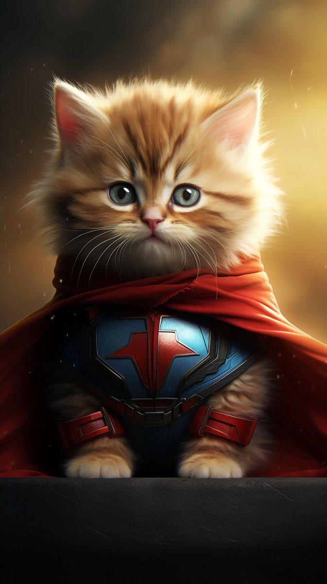 Elu_Art_AI's tweet photo. Do you believe that pets are superheroes?

#love #happy #midjouney #kawaii #cute #aiartcommunity #happiness #aiartwork #aiart #furry #puppy #cutedog #petoftoday #doglove #fluffy #doglover #cat #catsofinstagram #catlover #catoftheday #dogoftheday #dogsofinstagram #dogoftheday #dog https://t.co/TB2y96yvqz