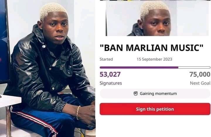 PromotionHub231's tweet photo. Nigerians Launch Petition to Ban 'Marian Music Label' Following Mohbad's Tragic Death

In the wake of the tragic passing of former Marian Music signee, Ilerioluwa Olademeji Aloba, popularly known as Mohbad, a petition called for the ban of the 'Marian Music Label'. https://t.co/t4yKgiNf3a