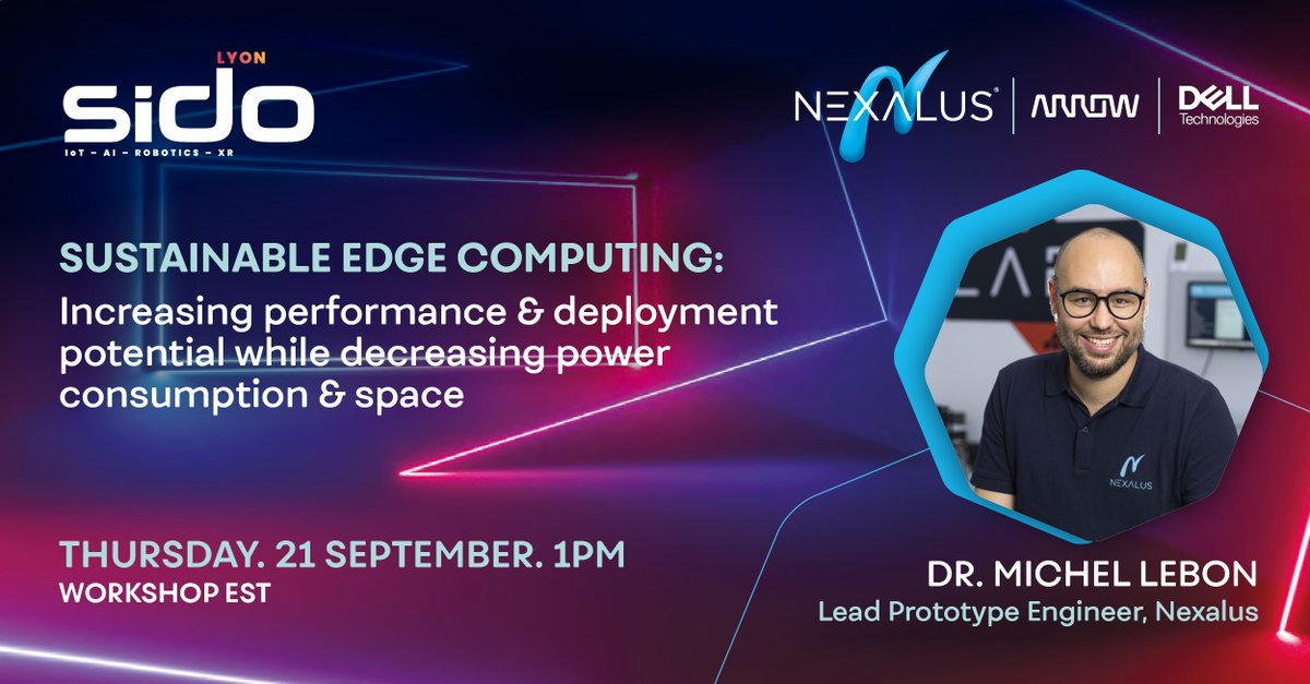 Join Nexalus’ own @LebonDr next Thursday 21st Sept at 1pm, as he takes to the #SIDO2023 stage along with @arw_services to deliver a workshop on Sustainable Edge Computing. We’re excited to share how our liquid cooling solutions can help to #BringTheEdgeAnywhere!