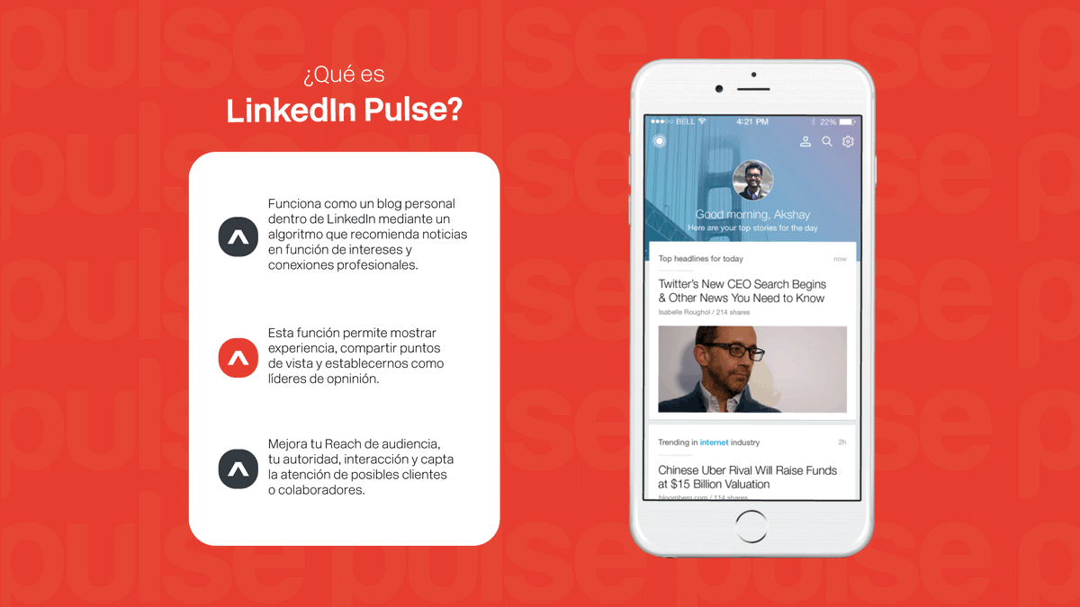 Concept_haus's tweet photo. Conoce LinkedIn Pulse, una de las mejores formas de dar a conocer tu expertise y conocimientos ya sea para buscar clientes, hacer contactos o buscar trabajo. #AccentingEverything #FelizViernes #15DeSeptiembre https://t.co/Cp6MbmHXSR