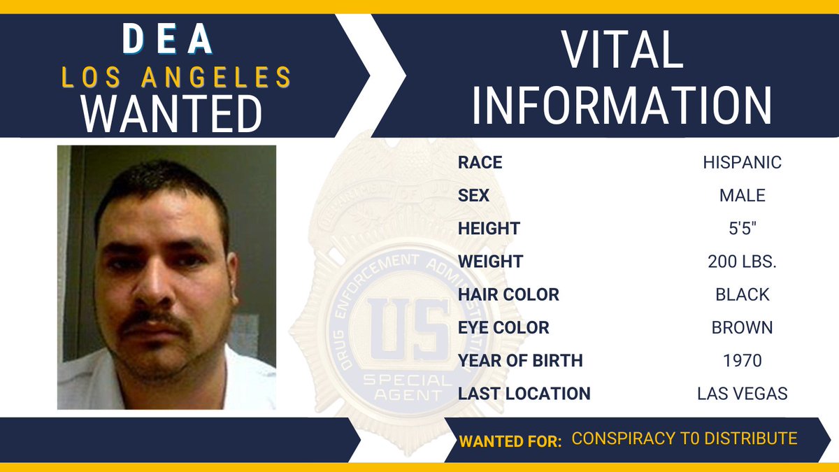 DEALASVEGAS's tweet photo. #FugitiveFriday: @DEALasVegas is looking for Fernando Heras-Espinoza, wanted for Conspiracy to distribute  a controlled substance (heroin). Learn more about this fugitive and find out about submitting a tip to the @USMarshalsHQ at
 https://t.co/vtKxWxWMag
 #wanted #fugitive https://t.co/RIwBMpQ5tl