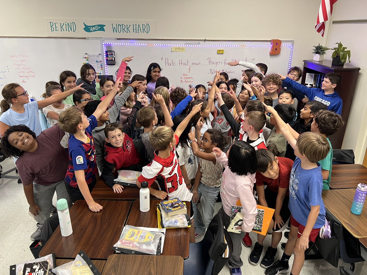 MrsburkeJenn's tweet image. Thank you, @PatrickMahomes, for our grammar lesson this week!😂 
Seriously, such an important lesson for young kids, especially from one of their heroes. #punctuationmatters @GRPSByrd