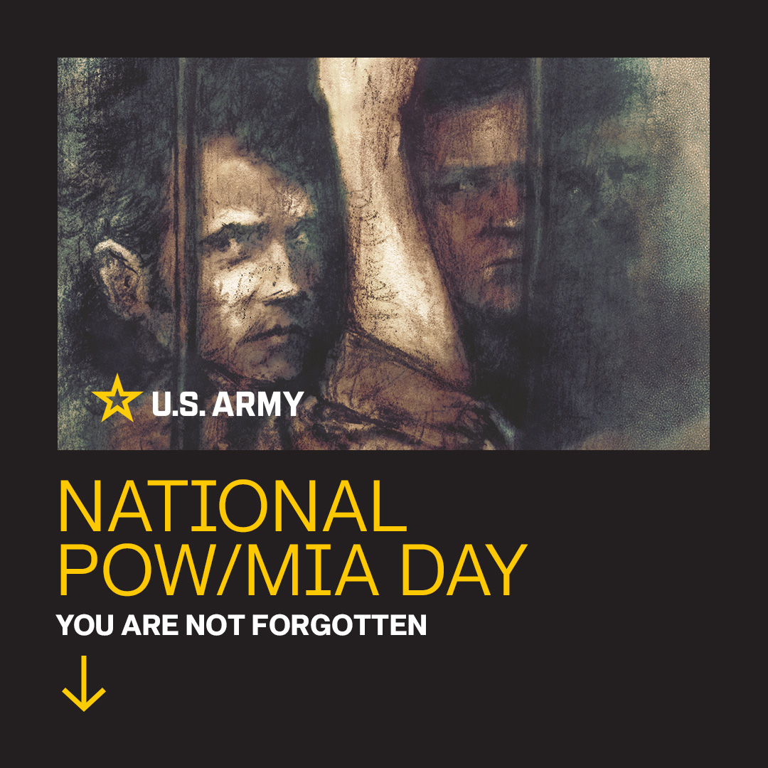 On this National #POWMIARecognitionDay, we honor all those who were prisoners of war and those missing in action while defending the United States.

#NeverForgotten