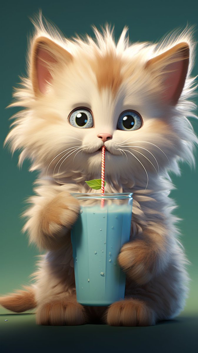 Elu_Art_AI's tweet photo. Do you have a favorite drink?

Comment what your favorite drink is and follow me for more cute images.

#kitten #kittens #bunny #bunnylove #love #drink #drinks #happiness #fluffy #kawaii #cute #aiartcommunity #happy #aiart #midjouney #lifestyle #life https://t.co/XW8ICpvdmf