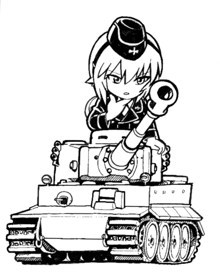このパターンもあったか!  >トラ  でも2枚目はパンター(豹) (解せぬという人は、映画『戦闘機対戦車』を見て)