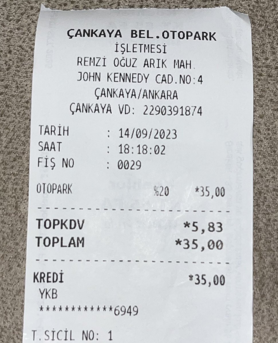 serkannvarol's tweet photo. Yine saçma bir uygulama ÇANKAYA BEL OTOPARKI  ÇAĞDAŞ SANATLAR 
engelli oduğumu belirttiğim halde park ücreti alındı engelli olarak bir tuvalete bi parkta işe yarıyor zaten.Engeli olmak #mansuruavaş #alpertaşdelen  #çankayabelediyesi #engelihakları #ankarabbld https://t.co/GFsWyH5oaU