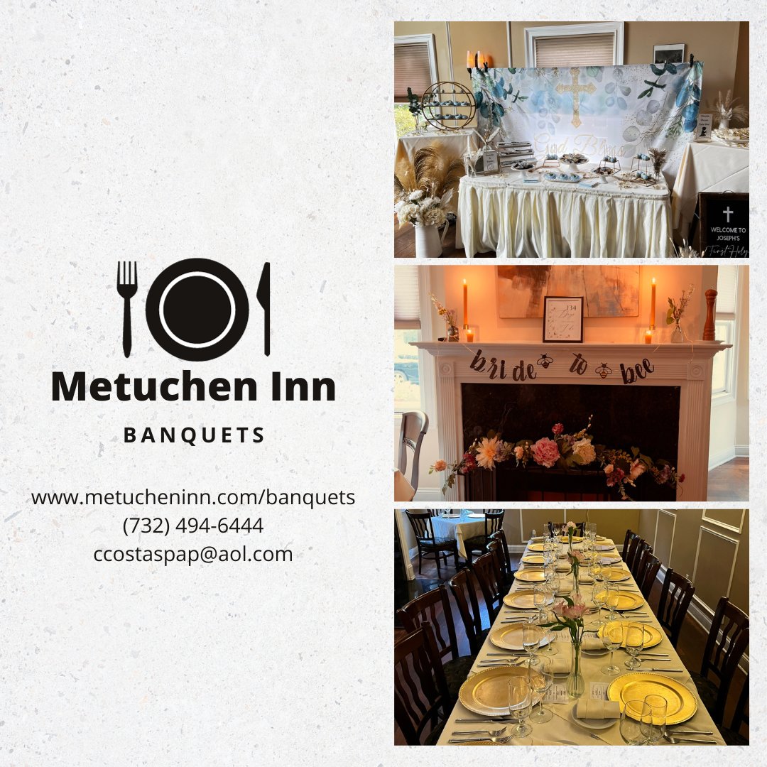 Create memories that last a lifetime by hosting your next event with us. From weddings to corporate gatherings. Let us create a day you’ll never forget. Your dream event starts here. ✨

#metucheninn #banquetvenue #eventplanning #metuchennj