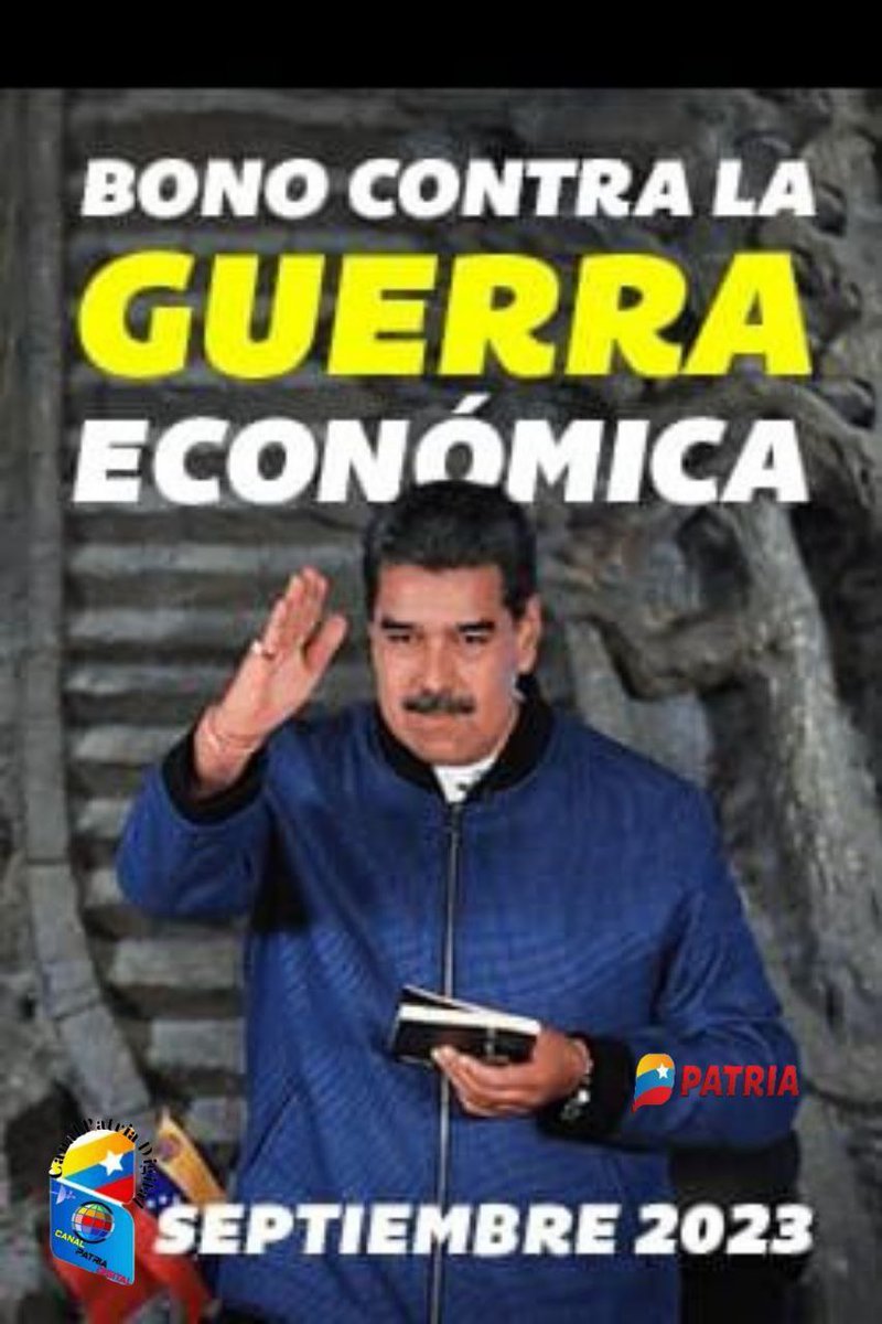 #ÚLTIMOMINUTO Inicia la entrega del Bono Contra la Guerra Económica Septiembre 2023,a través de la Plataforma Patria, enviado por el presidente Nicolás Maduro para las trabajadoras y trabajadores de la Administración pública. MONTO : 1000,00 Bs