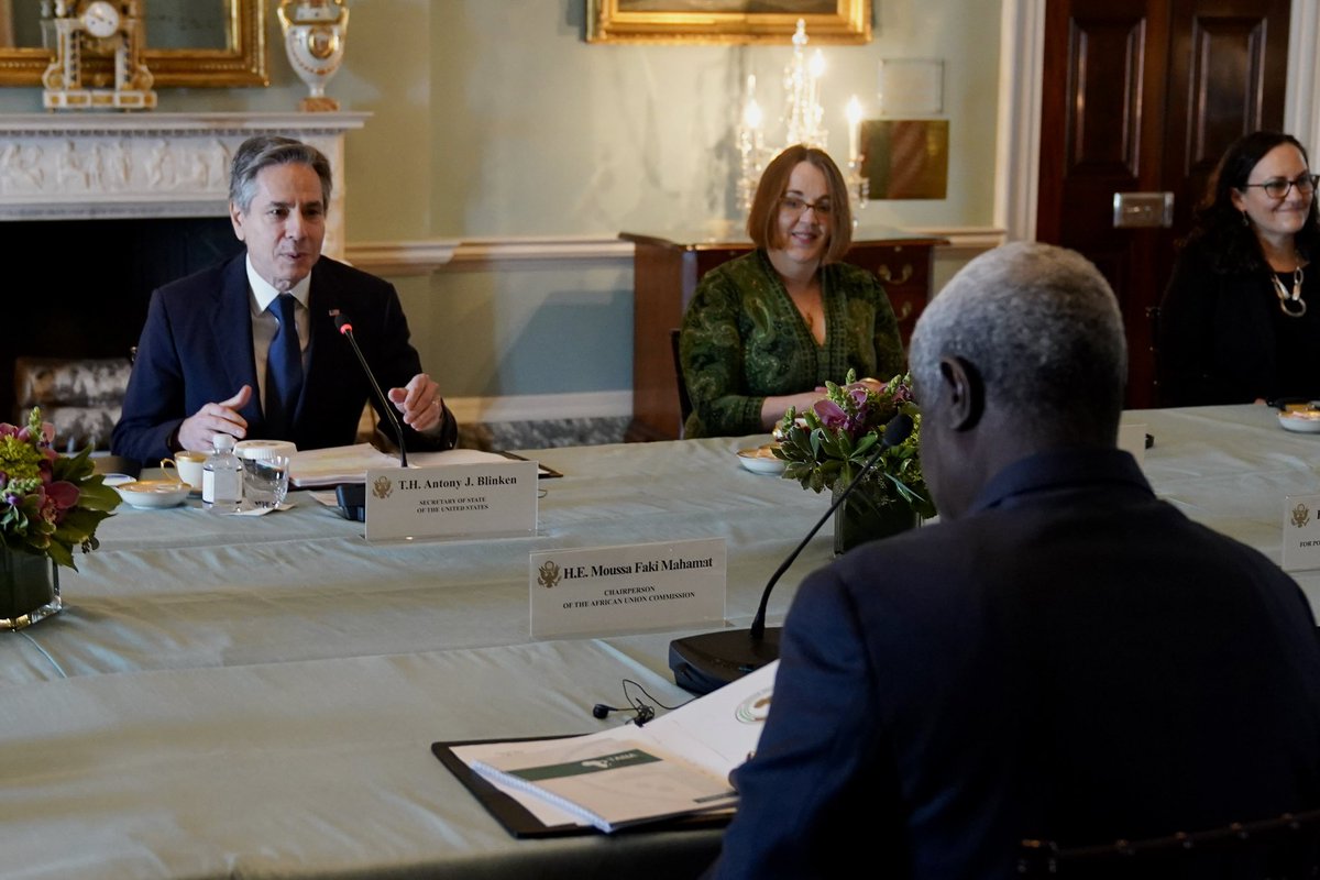 Congrats to the <a href="/_AfricanUnion/">African Union</a> on joining the G20. The U.S. will continue to work with the African Union and African leaders and partners to create opportunities and meet the challenges faced by the region.
