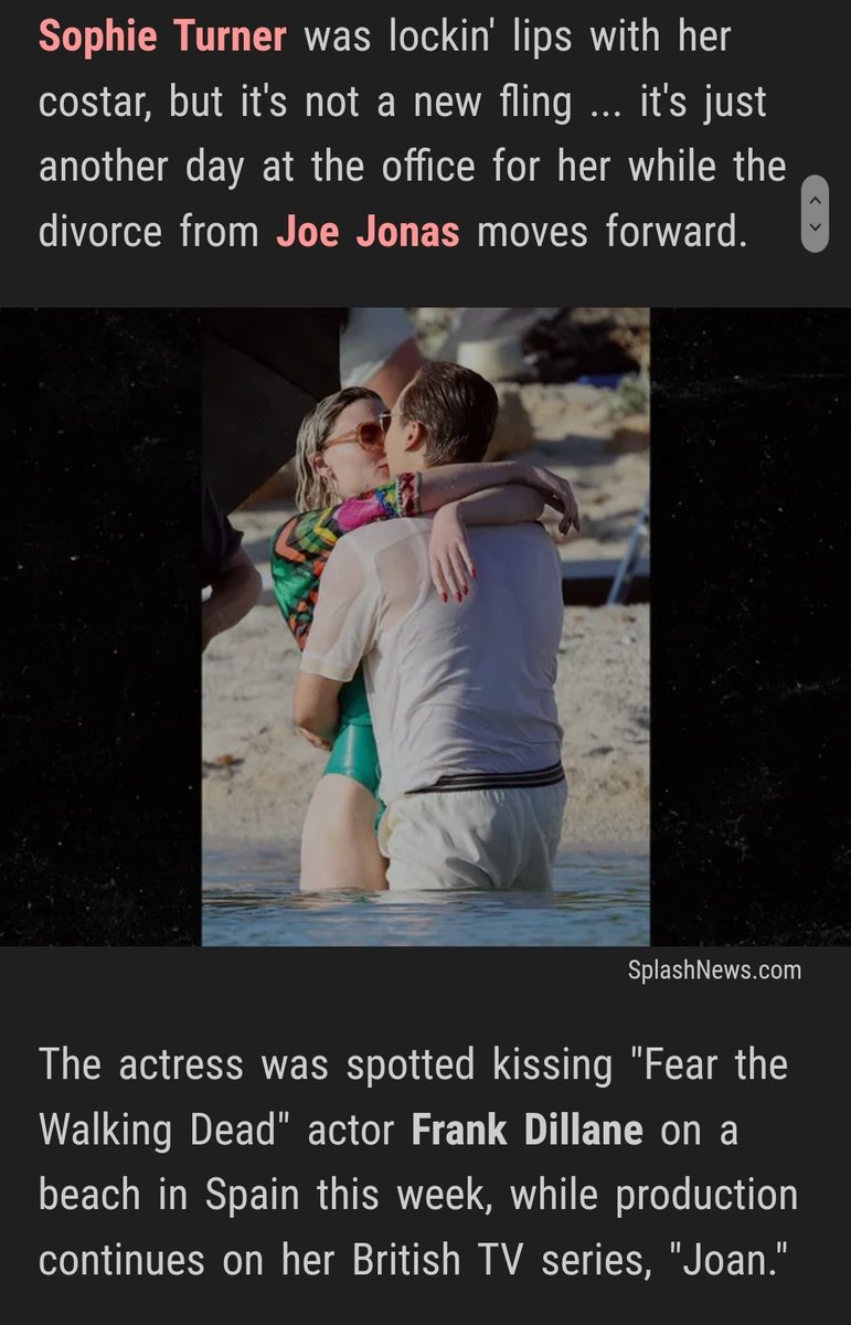 elementalchick's tweet photo. @TMZ If this isn't the most bull§hit clickbait title I've ever seen. Literally the first line says it's for the show and that Frank plays her husband..I took screenshots so y'all don't have to open the article. You're welcome, lol. https://t.co/Ezoa4ZX7jR
