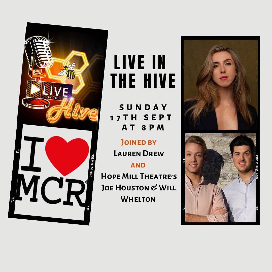 This week on my theatre magazine show <a href="/LiveInTheHive21/">LiveInTheHive</a> I chat to the super talented <a href="/LaurenDrew2/">Lauren Drew</a> who is smashing it in #Lizzie plus I talk to Joe and Will from <a href="/hopemilltheatre/">Hope Mill Theatre</a> about this exciting production and their campaign for funding. Watch Sun 8pm on <a href="/ILoveMCR/">I Love Manchester</a> Facebook