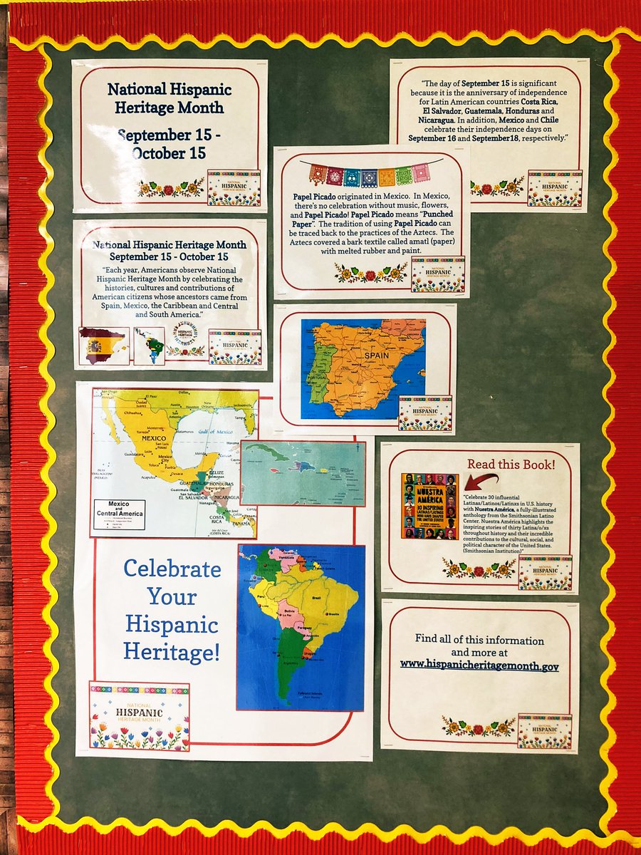 September 15th marks the beginning of Hispanic Heritage Month, a celebration of the Hispanic community. Our 6th graders at Walden honors the contributions of our Hispanic students, staff, and families. We’re inviting students to place a sticker on the maps of where they’re from!