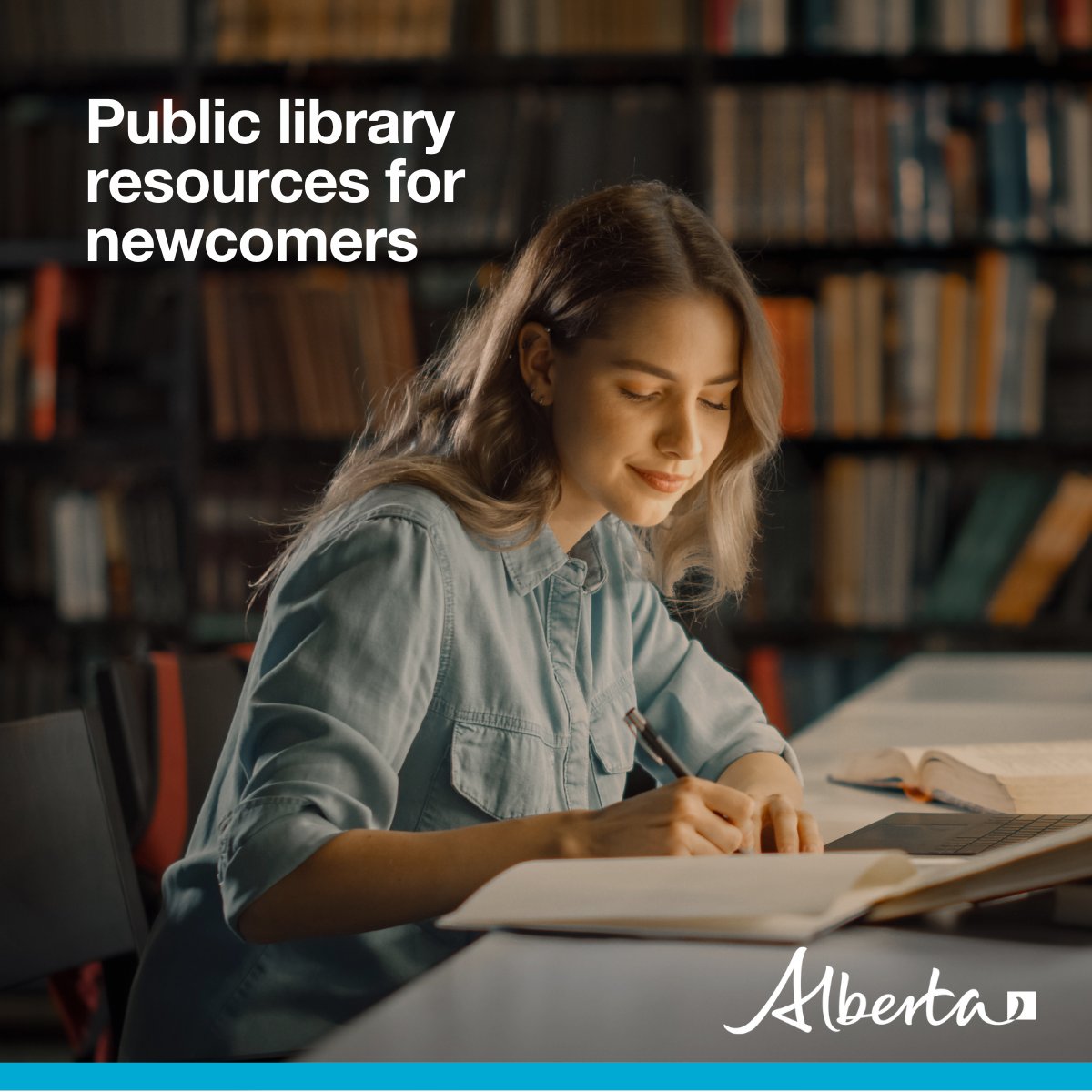 Alberta’s public libraries are a great resource for newcomers to Canada. Your local library can help with: ➡️accessing computers and internet ➡️learning English and other languages ➡️ finding resources on job seeking, and more! Learn more: alberta.ca/library-suppor…