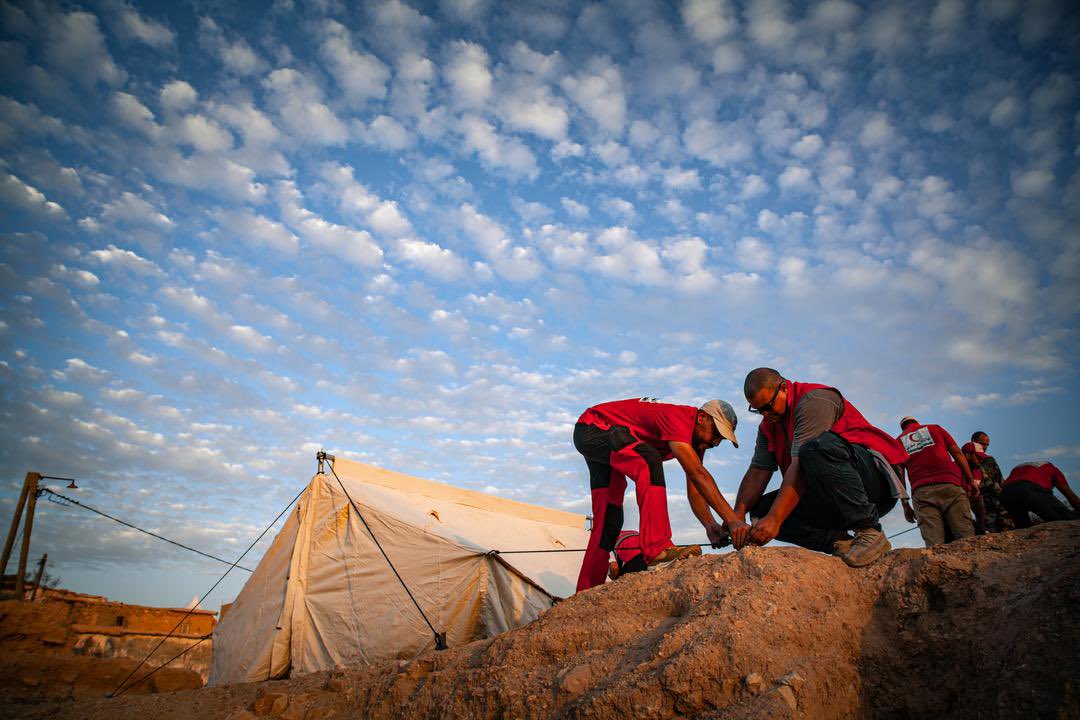 One week after the earthquake hit Morocco, <a href="/MaMrcs/">الهلال الأحمر المغربي - الإدارة المركزية</a> continue to work tirelessly to help the affected communities. 

The <a href="/MaMrcs/">الهلال الأحمر المغربي - الإدارة المركزية</a>, with the support of the <a href="/QRCS/">Qatar Red Crescent | الهلال الأحمر القطري</a> &amp; <a href="/ifrc/">IFRC</a> teams, has distributed relief items including tents.

I reiterate my solidarity with Morocco in these tragic times
