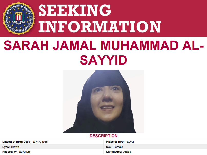 mifbilosangeles's tweet photo. Mu’min al-Mawji Mahmud Salim &amp; su prometida, Sarah Jamal Muhammad al-Sayyid, son #buscados para ser interrogados en relación a su apoyo material al Estado Islámico de Irak y ash-Sham (ISIS). Para más detalles, visite: https://t.co/fH1RTso4C8
#FugitiveFriday https://t.co/zJLt1M0ra8