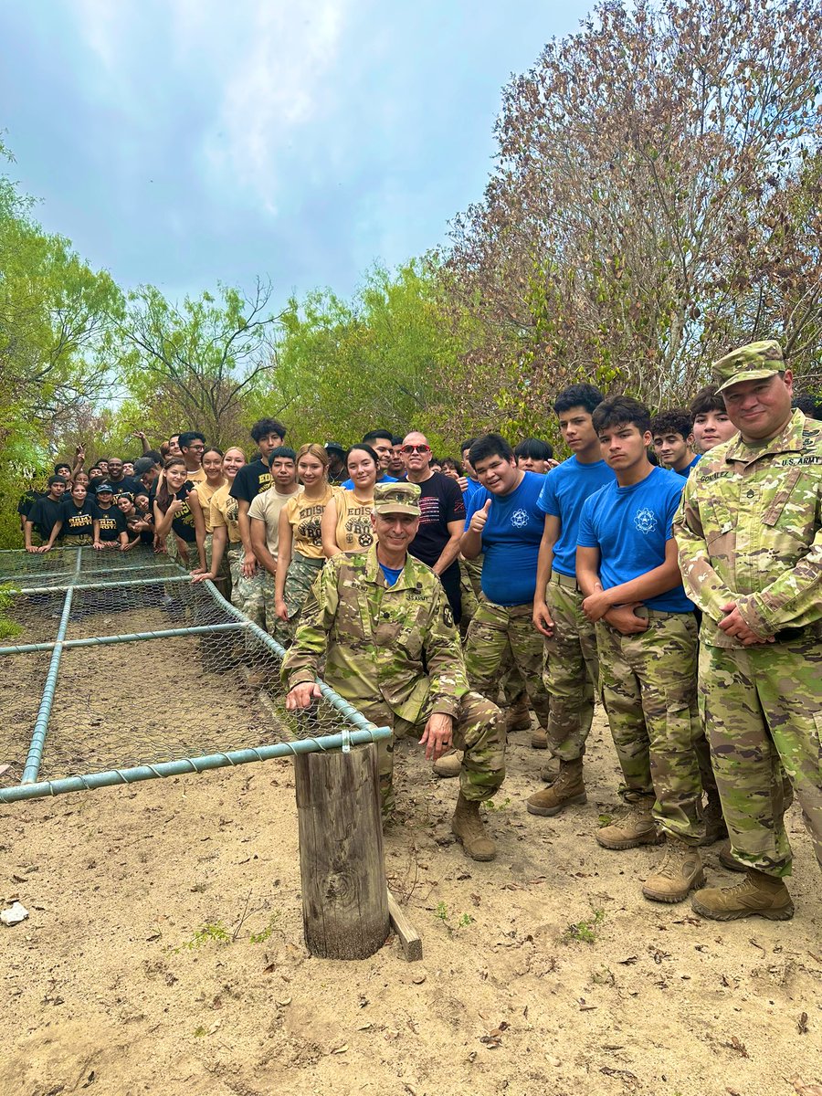 Brack JROTC Eagle BN Physical Fitness team had an opportunity to complete the NEISD confidence course today as we continue to prepare for Raider Nationals in Ft Knox, KY. 
#MakingThingsHappen! 
#IBelieveInMe! 
#BrackFamilia#BrackJROTC