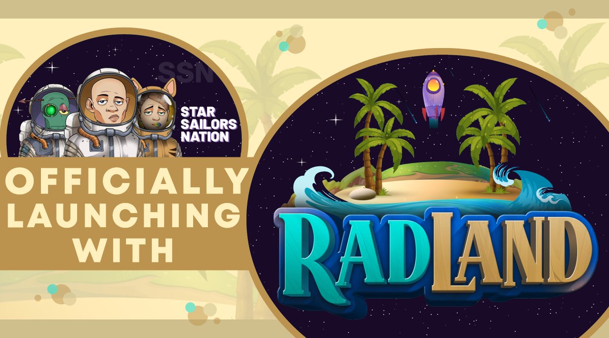 Hello #Radix family! ✨

@StarSailorsNFT will officially launch 
on @RadLandNFT! 🪐🧑🏼‍🚀

Stay tuned for the next giveaways! 🚀
#RadixNFT #Babylon #RunsOnRadix #BuildOnRadix
#StarSailorsNFT