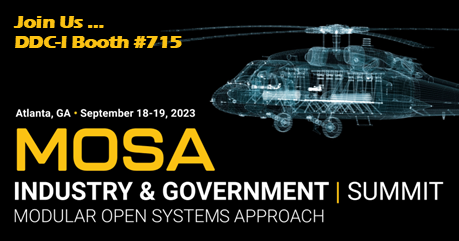 DDC-I is excited to be attending the FACE and SOSA Consortia Technical Interchange Meeting &amp; Expo expo-tim.com. This year combined with the MOSA Industry and Government Summit &amp; Expo. Stop by booth #715 for a demo.