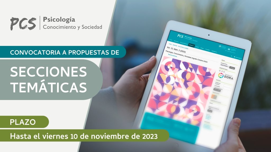 Revista Psicología, Conocimiento y Sociedad tweet media