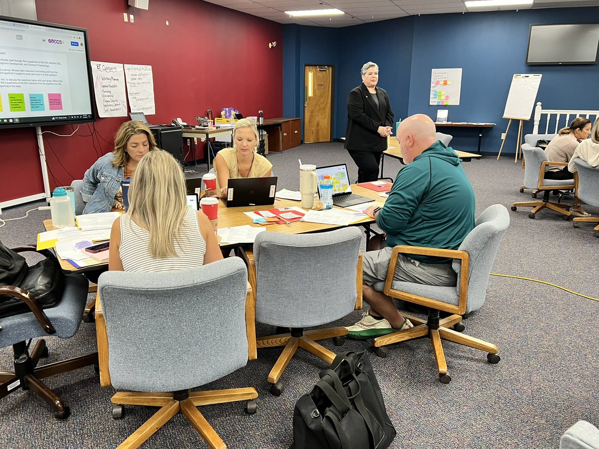 Teachers engaging with the Executive Function Learning Center💪 They organized the executive function skills into the quadrants of their kindergarten entry assessment to build connections! #BuildTheBrain <a href="/DawnIDECorp/">Dawn Adams</a> <a href="/WTDirectorElEd/">WTDirectorElemEd</a> <a href="/IDECorp/">IDE Corp.</a>