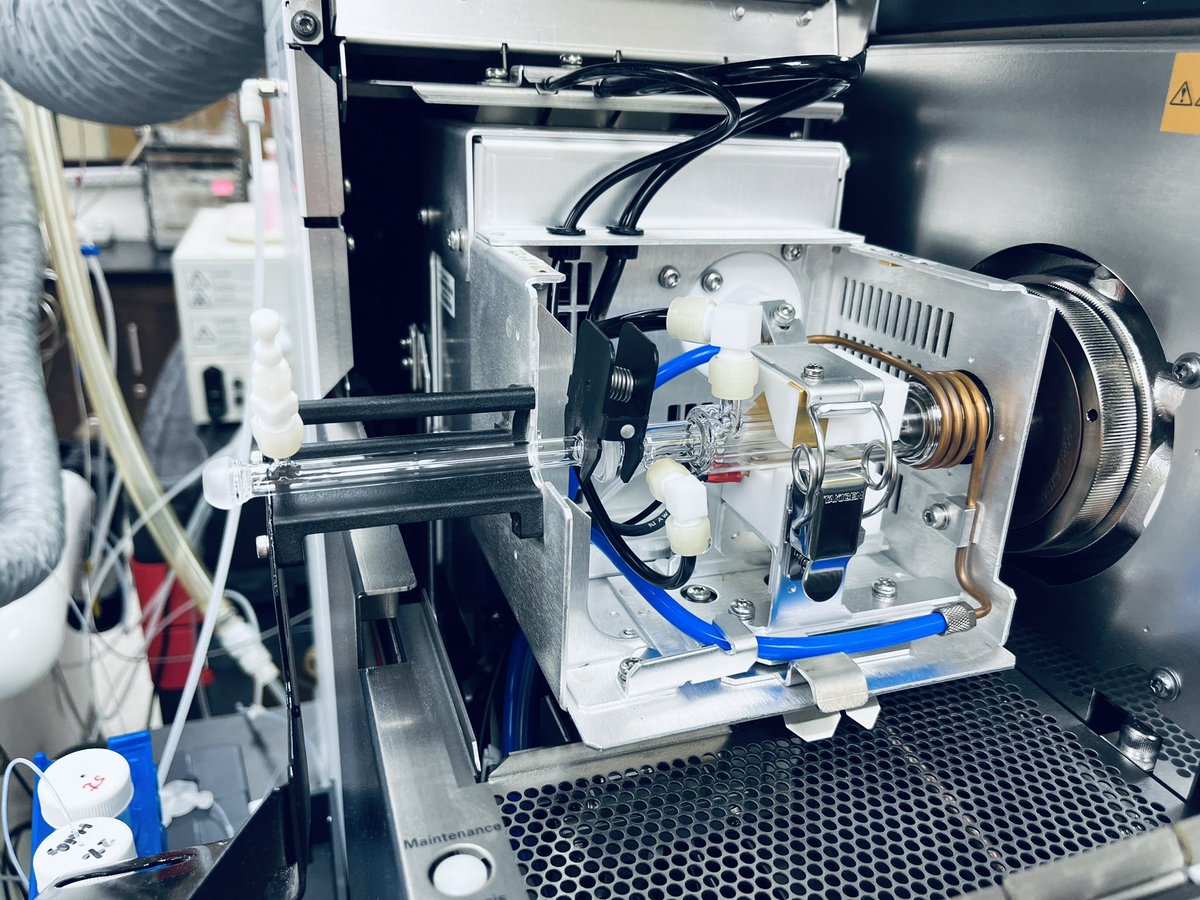 emilyemixon's tweet photo. Maintenance day in the mass spec lab! Love to clean and reassemble lens systems (this one on the Agilent 8900 QQQ). #PhDLife #geochemistry #isotopes #massspectrometer https://t.co/XTL0e2FqlD