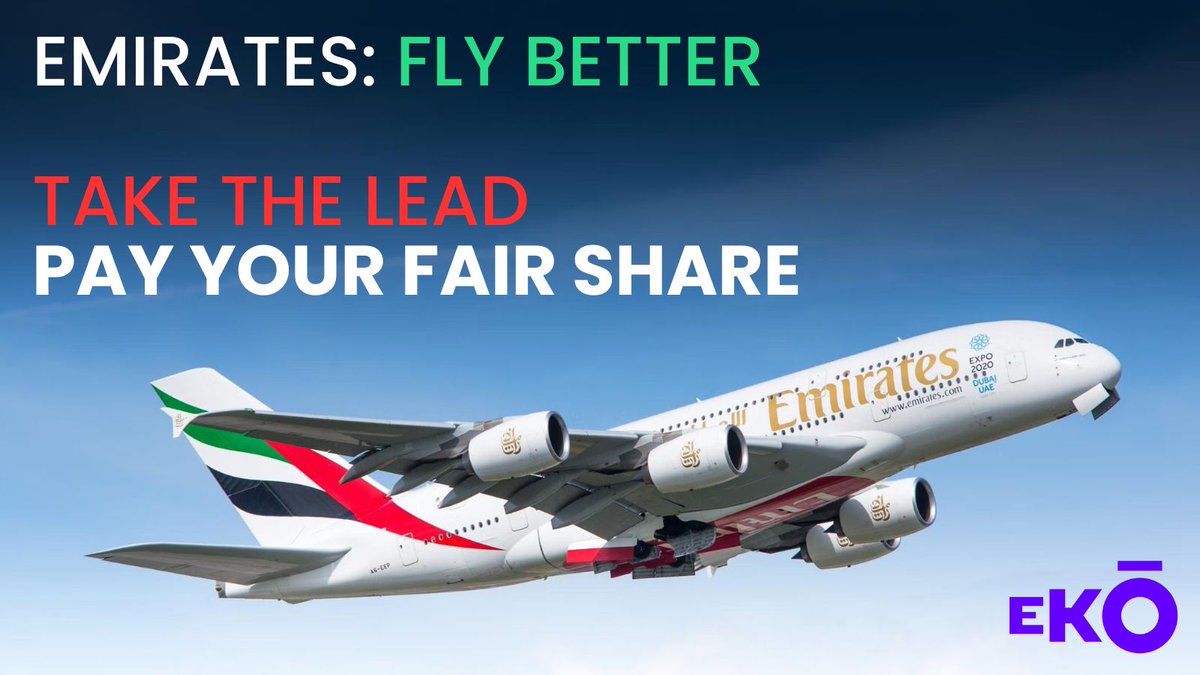 Dubai is hosting #COP28 soon. Will its flagship airline <a href="/emirates/">Emirates</a> commit to paying its fair share into the #LossAndDamage Fund to help those hardest hit by #ClimateChange? <a href="/COP28_UAE/">COP28 UAE</a> and Minister of Climate Change <a href="/mariammalmheiri/">Mariam Almheiri | مريم المهيري</a>, can you help? #FlyBetter