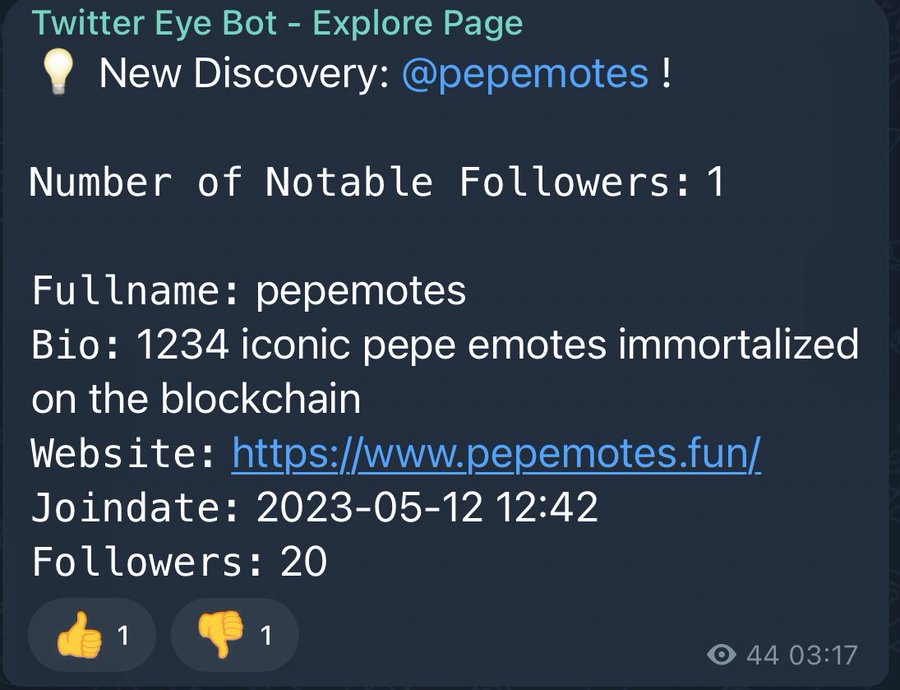 Hayess5178's tweet photo. $NEXUS #NexusPro #TwitterEyeBot is cool 😎
🧠You can now get new insights on the most valuable accounts on #Twitter.
👀See which projects users find the most promising at the moment.
📈After 5 “👎” reactions on a project in Explore Page - project’s notification will be deleted. Keeping feed free off trash projects.
X / Twitter @NexusProBot
CA: 0x0abd596070be270f04eb446128b3dc04969e7d29
Site https://t.co/n7X77f4zF0
TG https://t.co/0IAPGkEjqa