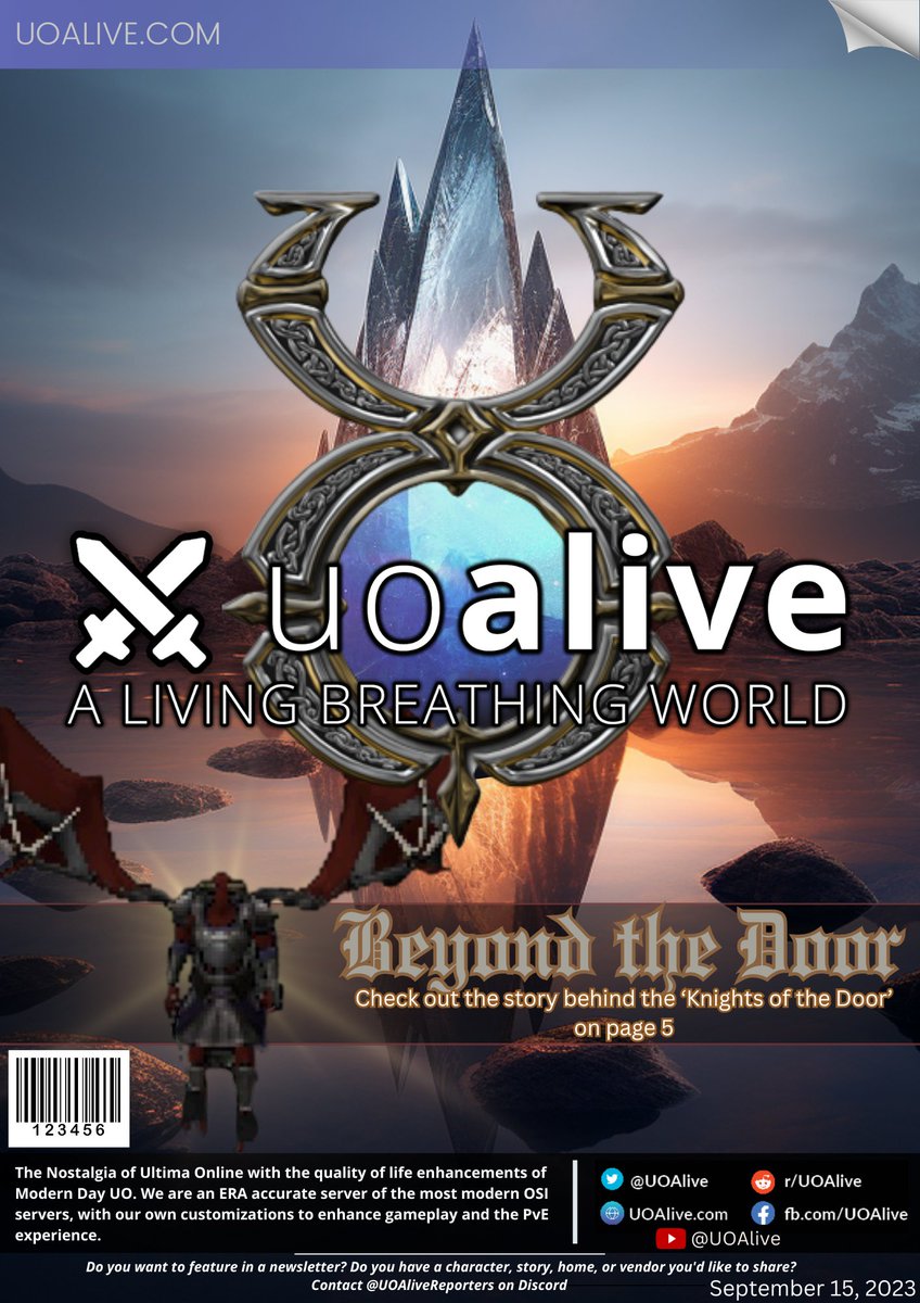 UOAlive's tweet photo. This weeks UOAlive Magazine/Newsletter: Hinges of Destiny! - Join https://t.co/C0mnPOUMwa today, the #1 Populated PvM/PvE Ultima Online Server!
@pcgamer @GameSpot @PCMag
#uo #ultimaonline #mmo #MMORPG https://t.co/6yS3KYbPjI