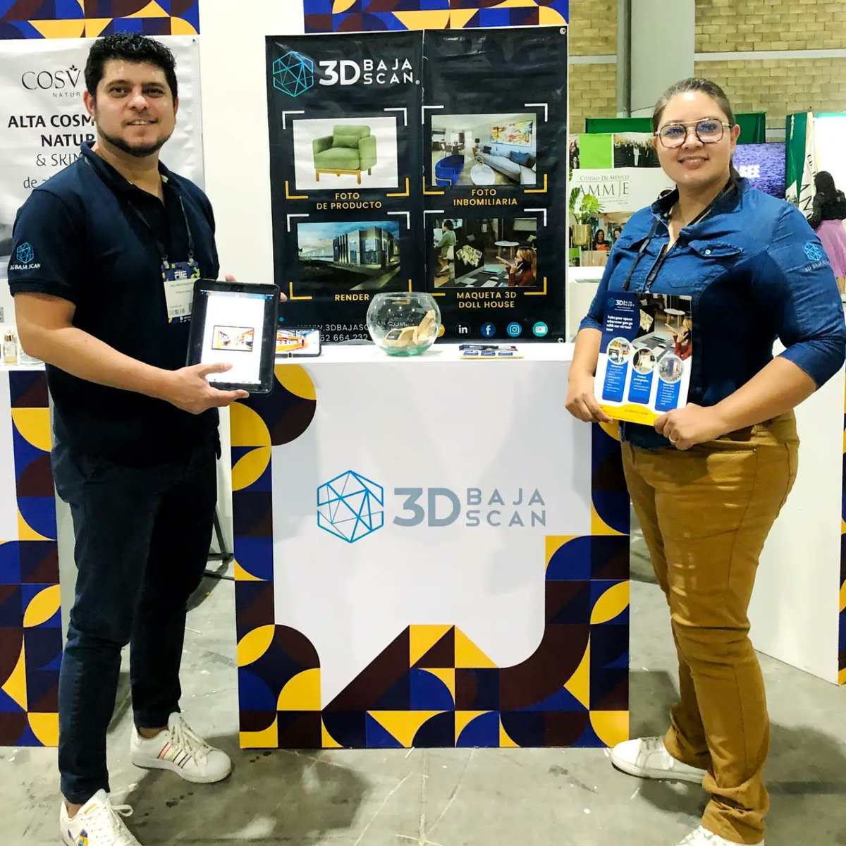 3DBajascan's tweet photo. 3D Baja Scan formo parte del pabellón de Gobierno de Baja California en la Feria Iberoamericana de Innovación y Emprendimiento  #FIIE2023 que se realizó del 12 al 14 de septiembre en Expo Santa Fe CDMX. @FIIE_Coparmex #3DBajaScan #PamelaMorales #RecorridosVirtuales https://t.co/8jlezfrflD