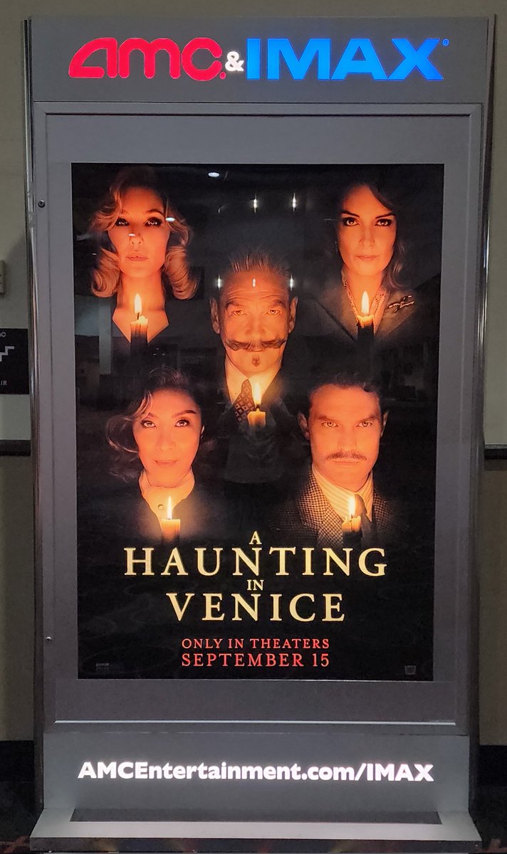 Waiting to start. #AHauntingInVenice #KennethBranagh #JamieDornan #MichelleYeoh #JudeHill #TinaFey