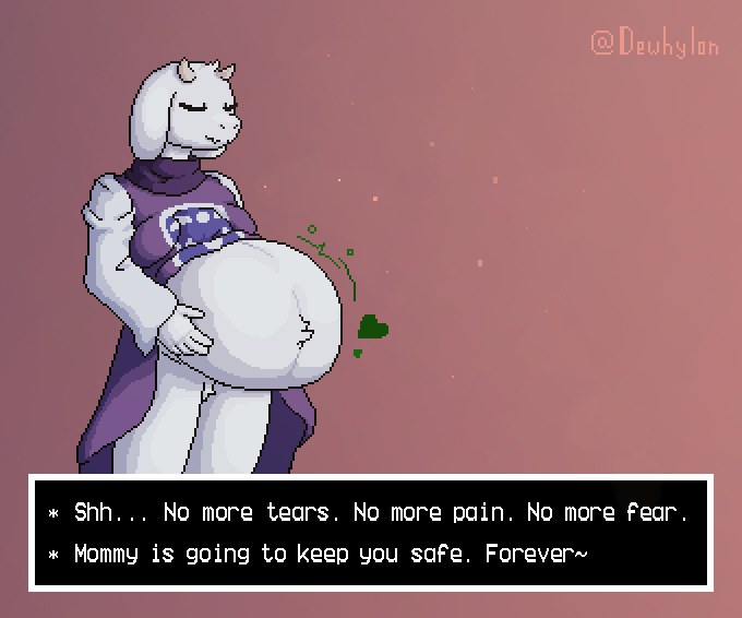 dewhylon's tweet photo. #vore 
Do not be afraid of being eaten by goat mom. Toriel is doing it for your own good~ https://t.co/8teIRLfG3P
