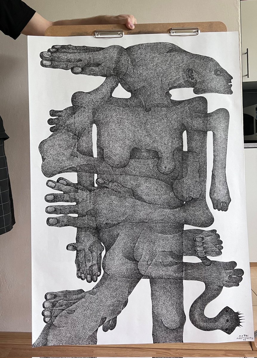 MatasMartinait's tweet photo. 70x100cm (27.5x39.3in), inkpen on paper. https://t.co/UNlXGRn1vK