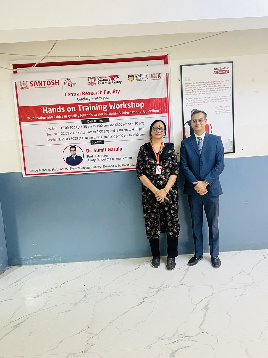 snarula2's tweet photo. Took a hands-on training workshop at Santosh Medical College on how to catch Fake/Predatory/Cloned journals in Medical Research @ICMRDELHI @NMC_IND @ugc_india @aiims_newdelhi @AICTE_INDIA @NAAC_India @EduMinOfIndia @EduMinOfIndia @PMOIndia https://t.co/CtiO89PIFB