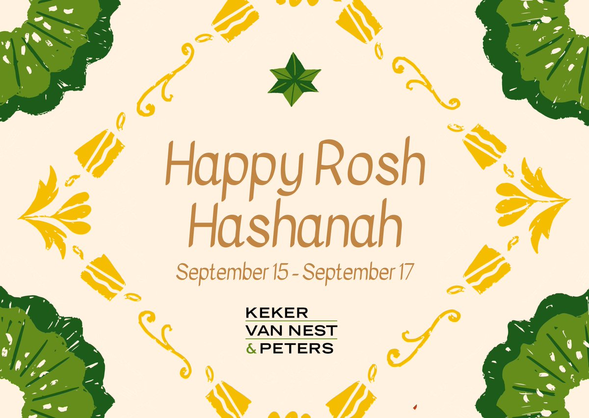 As the sun sets and we usher in Rosh Hashanah, the Jewish New Year, it’s a time for reflection, renewal, and the promise of new beginnings. May this year be filled with abundant blessings, joy, and success for you and your loved ones. L'Shanah Tovah!