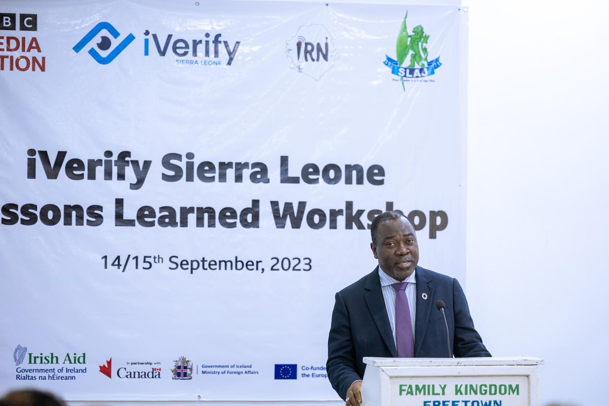 bbcmaSL's tweet image. With our partners @SLAJ_Salone , @IRNSalone  and @UNDPSierraLeone, we spent the last two days reflecting on our collective efforts to tackle #misinformation and #disinformation and increase media literacy through #iVerifySierraLeone. Thank you all for coming!