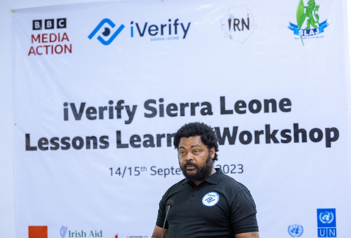 bbcmaSL's tweet image. With our partners @SLAJ_Salone , @IRNSalone  and @UNDPSierraLeone, we spent the last two days reflecting on our collective efforts to tackle #misinformation and #disinformation and increase media literacy through #iVerifySierraLeone. Thank you all for coming!
